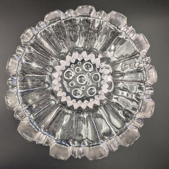 Vintage Humppila Finland Brutalist Style Art Glass 10" Bowl / Serving Dish - Picture 4 of 8